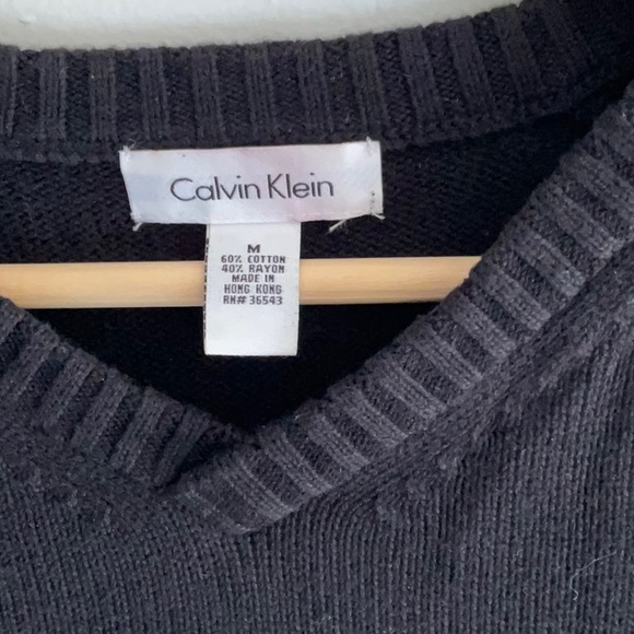 CALVIN KLEIN mens sweater, cotton/rayon, staple piece for your wardrobe! - Picture 3 of 4